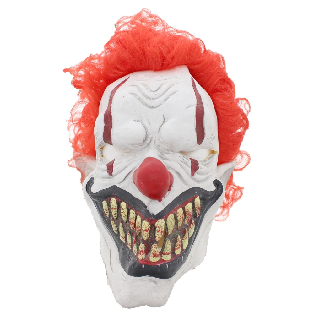 Zac's Alter Ego - Evil Clown Latex Head Mask Maske - Mehrfarben